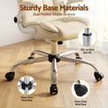 Artiss Executive Office Chair Leather Beige Tilt