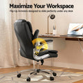 Artiss Executive Office Chair Black Leather Tilt