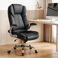 Artiss Executive Office Chair Black Leather Tilt