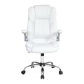 Artiss Executive Office Chair White Leather Tilt