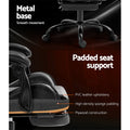 Artiss Gaming Office Chair Grey Leather Executive Footrest