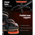 Artiss Gaming Office Chair Leather Orange Footrest Computer