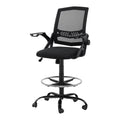 Artiss Drafting Stool Mesh Office Chair Black