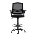 Artiss Drafting Stool Mesh Office Chair Black