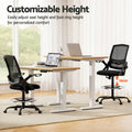 Artiss Drafting Stool Mesh Office Chair Black