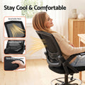 Artiss Drafting Stool Mesh Office Chair Black