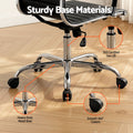 Artiss Office Chair PU Leather Mid Back Black Conference
