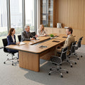 Artiss Office Chair PU Leather Mid Back Black Conference