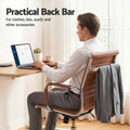 Artiss Office Chair PU Leather Mid Back Brown Conference