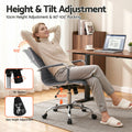 Artiss Office Chair PU Leather Mid Back Grey Conference