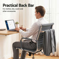Artiss Office Chair PU Leather Mid Back Grey Conference