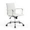 Artiss Mid Back PU Leather Office Chair White Conference