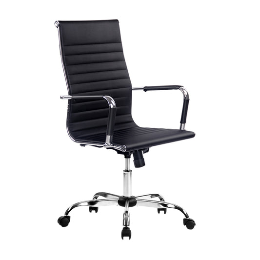 Artiss Office Chair High Back PU Leather Black Conference