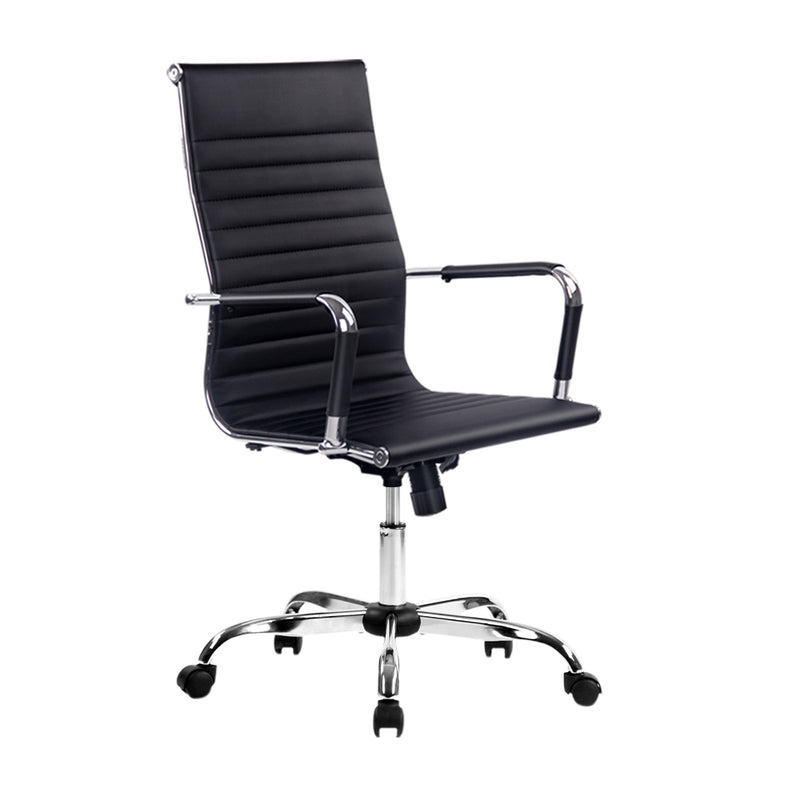 Artiss Office Chair High Back PU Leather Black Conference