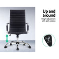 Artiss Office Chair High Back PU Leather Black Conference