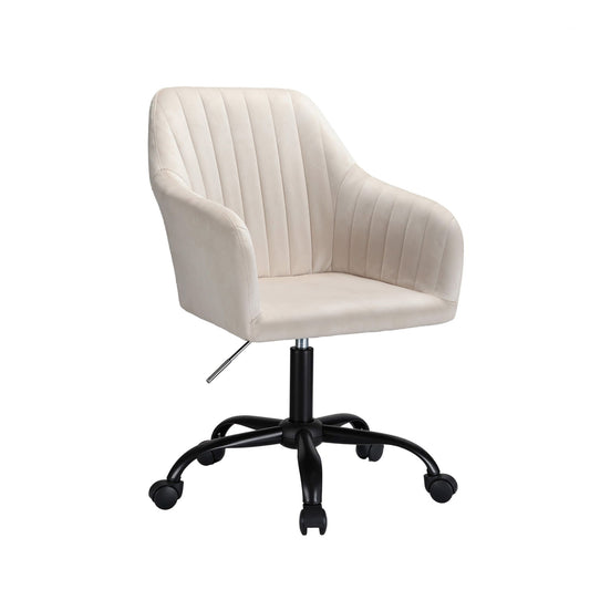 Artiss Office Chair Velvet Cream