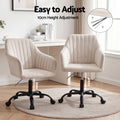 Artiss Office Chair Velvet Cream