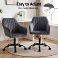 Artiss Office Chair Velvet Dark Grey