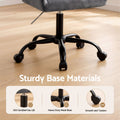 Artiss Office Chair Velvet Dark Grey