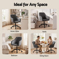 Artiss Office Chair Velvet Dark Grey