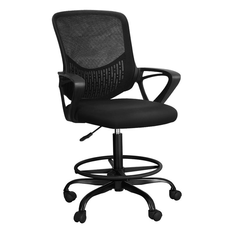 Artiss Drafting Stool Mesh Office Chair Black Standing Desk