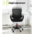 Artiss Drafting Stool Mesh Office Chair Black Standing Desk