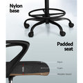 Artiss Drafting Stool Mesh Office Chair Black Standing Desk