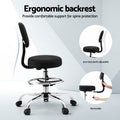 Artiss Drafting Chair High Back Ergonomic PU Black Standing Desk