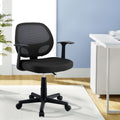 Artiss Mesh Office Chair Black Mid Back Computer Gaming Desk