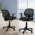Artiss 2x Mesh Office Chair Computer Gaming Black Study Work