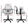 Artiss Mesh Office Chair Grey Computer Gaming Desk Work Study