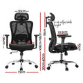 Artiss Ergonomic Office Chair Black Recline Executive
