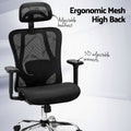 Artiss Ergonomic Office Chair Black Recline Executive