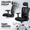 Artiss Ergonomic Office Chair Black Recline Executive