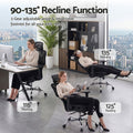 Artiss Ergonomic Office Chair Footrest Black