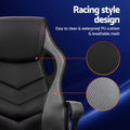 Artiss Gaming Office Chair Grey Computer Desk Seat