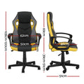 Artiss Gaming Chair Yellow High Back Computer Office Racing