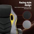 Artiss Gaming Chair Yellow High Back Computer Office Racing