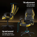 Artiss Gaming Chair Yellow High Back Computer Office Racing