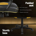 Artiss Gaming Chair Yellow High Back Computer Office Racing