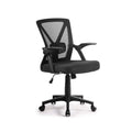 Artiss Mesh Office Chair Mid Back Black