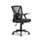 Artiss Mesh Office Chair Mid Back Black