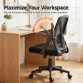 Artiss Mesh Office Chair Mid Back Black