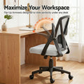 Artiss Mesh Office Chair Mid Back Grey