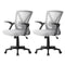 Artiss Mesh Office Chair Mid Back Grey 2 Pack