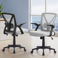 Artiss Mesh Office Chair Mid Back Grey 2 Pack