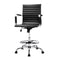 Artiss Office Chair Drafting Stool Leather Chairs Black
