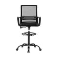 Artiss Office Chair Drafting Chairs Stool Computer Desk Studios Mesh Black