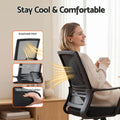 Artiss Office Chair Drafting Chairs Stool Computer Desk Studios Mesh Black