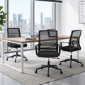 Artiss Mesh Office Chair Mid Back Black